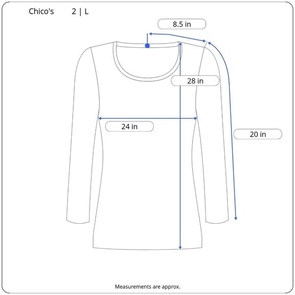 Chicos Easywear Sweater Soft Pink Shimmer Knit 3/4 Sleeve Pullover Size 2 | L - Picture 3 of 11